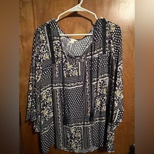 Floral Patchwork Women's Top